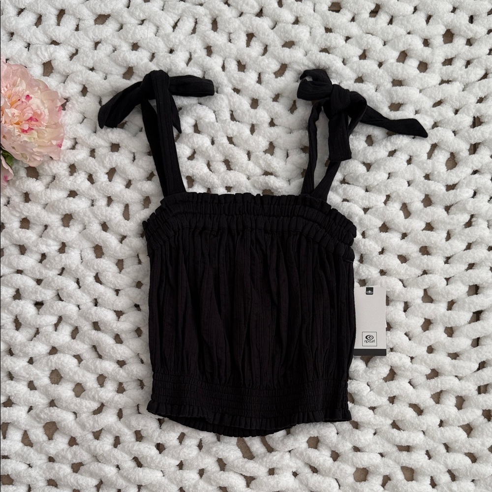 Rip Curl Black Bow Tank Size M NWT